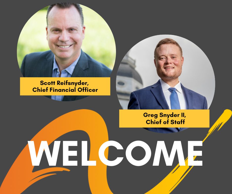 Welcome Scott Reifsnyder and Greg Snyder II